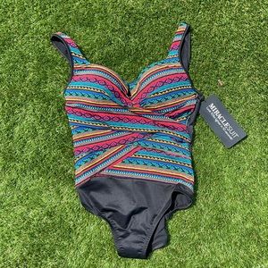 MiracleSuit Multi Escape Swimsuit Ladies Size 16